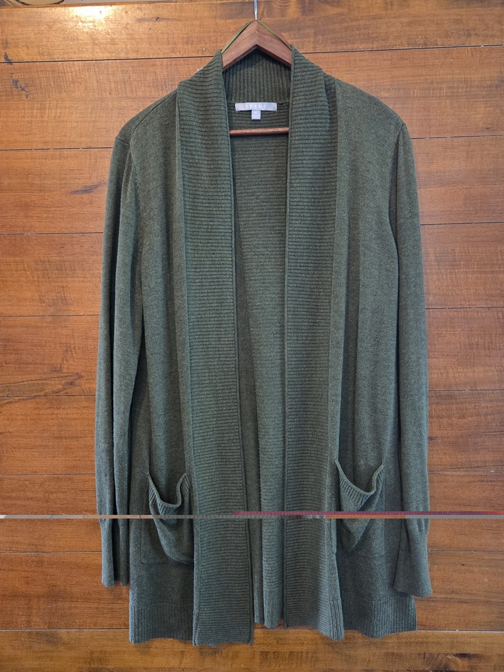Cyrus Olive Green Women's Cardigan Sweater XL